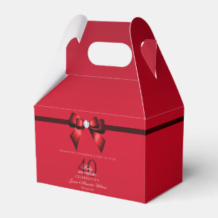 Caja Para Regalos Arco de la gema y aniversario de boda elegantes de