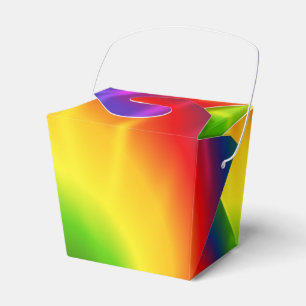 Caja Para Regalos Arco iris del teñido anudado