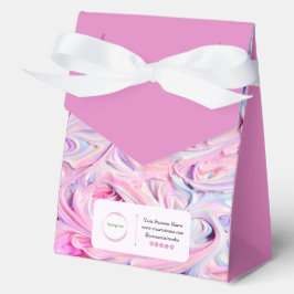 Caja Para Regalos Arco Iris Swirls Pink Blue Purple Pequeña Empresa