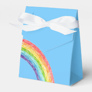Caja Para Regalos Arco iris y cielo azul
