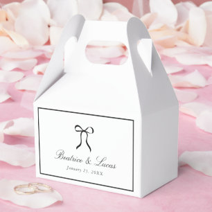 Caja Para Regalos Arco Simple Clásico Boda
