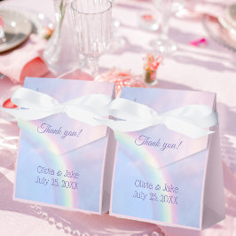 Caja Para Regalos Arcoiris de esperanza - pastel, boda