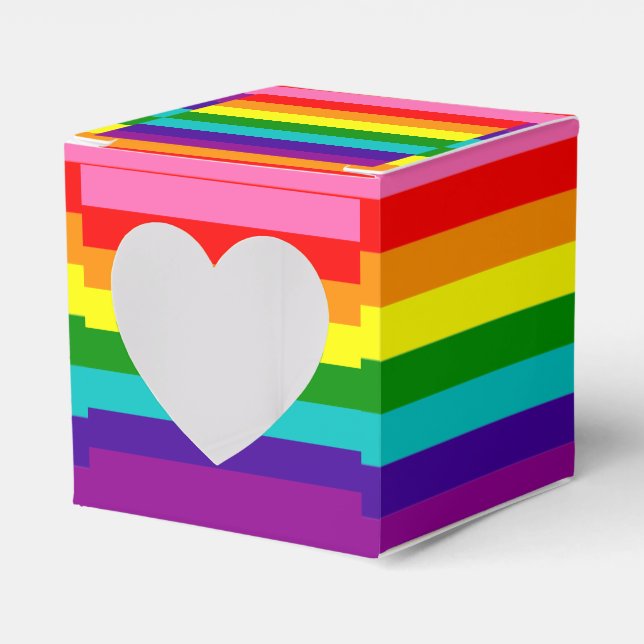 Caja Para Regalos Arcoiris, gays y simpatizantes (Anverso)