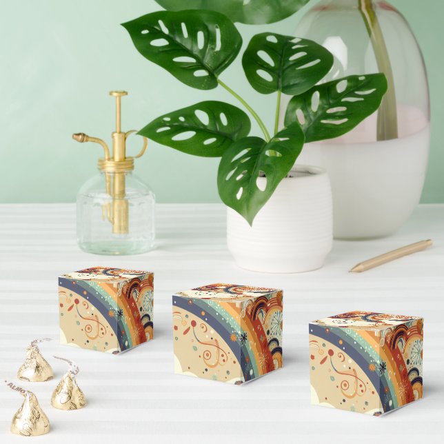 Caja Para Regalos Arcoiris gemelo Baby Shower (Múltiple)