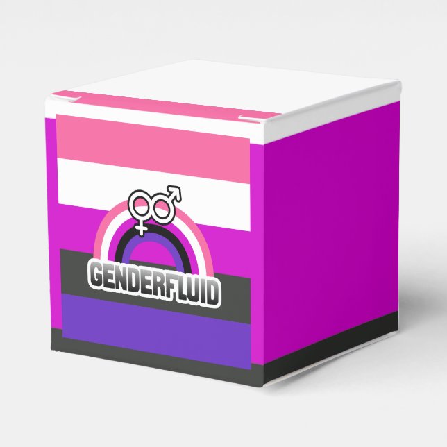 CAJA PARA REGALOS ARCOÍRIS GENDERFLUID (Costado Anverso)