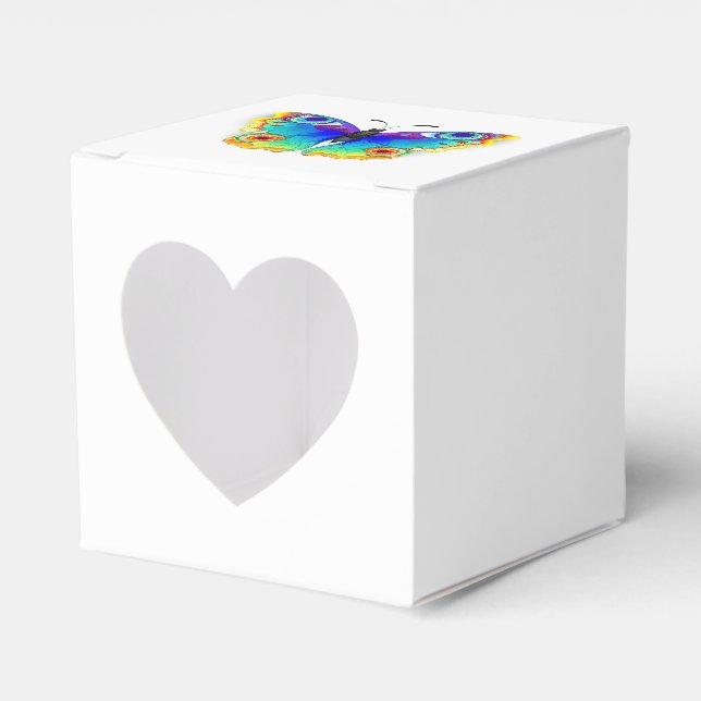 Caja Para Regalos Arcoiris mariposa Peacock Eye (Anverso)