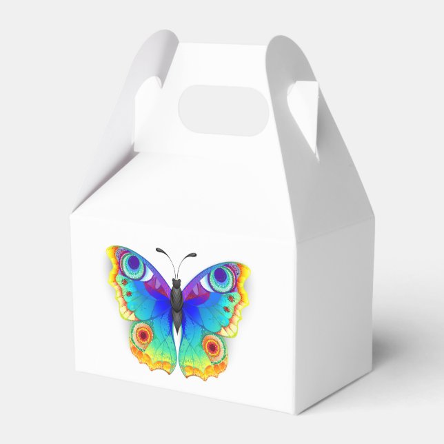 Caja Para Regalos Arcoiris mariposa Peacock Eye (Front Side)