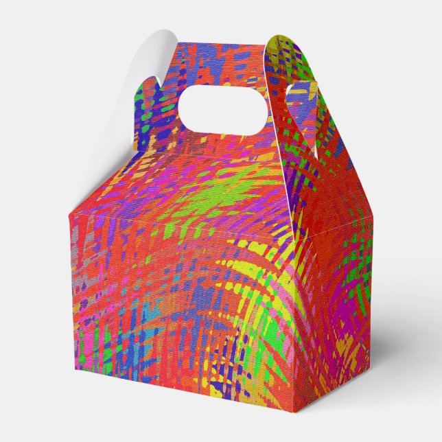 Caja Para Regalos Arcoiris tejido (Reverso)