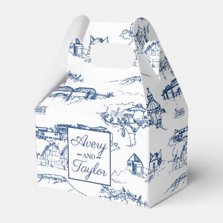 Caja Para Regalos Armada de tela de Chattanooga y Boda Blanco