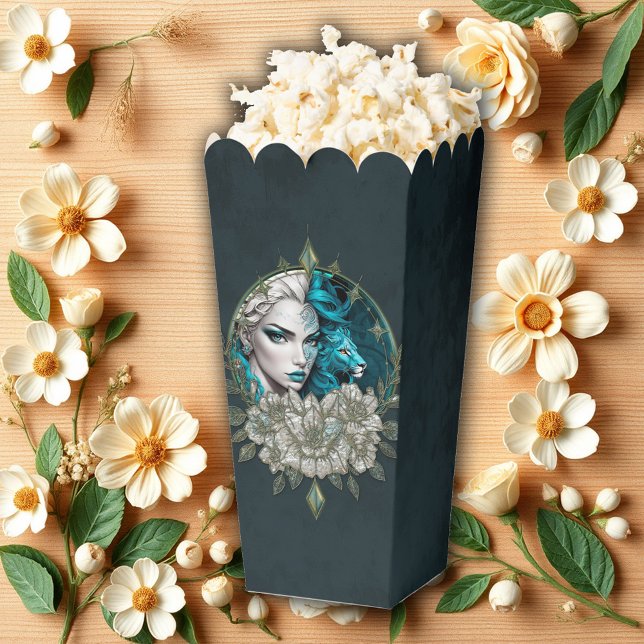 Caja Para Regalos Armonía de los elementos, la mujer con león. (Subido por el creador)