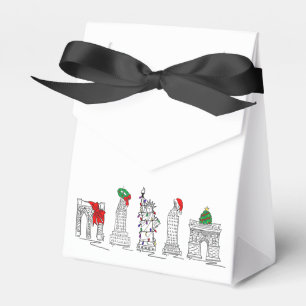 Caja Para Regalos Arquitectura de monumentos de la NYC para Navidade