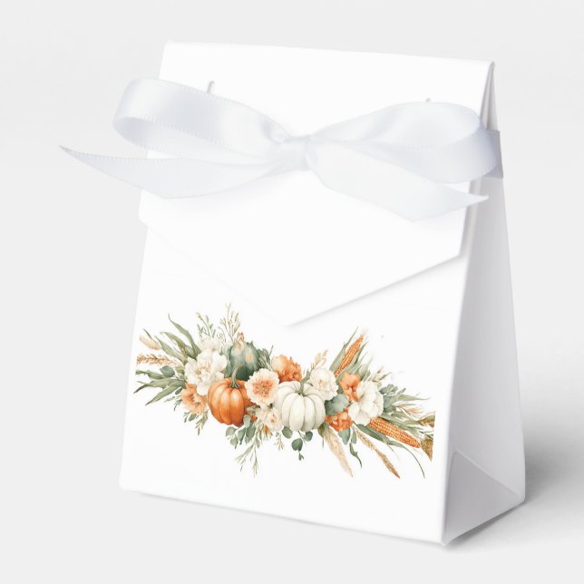 Caja Para Regalos Arreglo floral de otoño boho (Front Side)