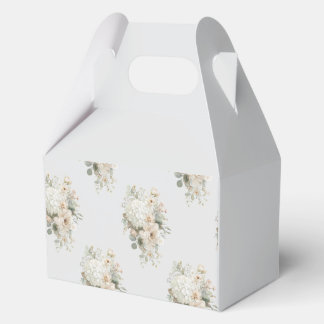 Caja Para Regalos Arreglos de Flores de Marfil Sticker – Floral Eleg