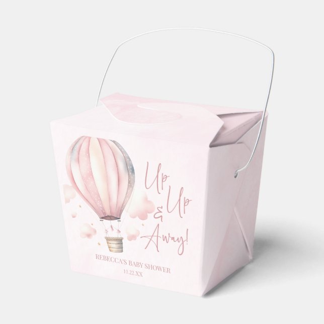 Caja Para Regalos ¡Arriba y lejos! Baby Shower de globo aerostático  (Front Side)