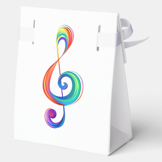 Caja Para Regalos Arroyo arcoiris estratificado (Reverso )