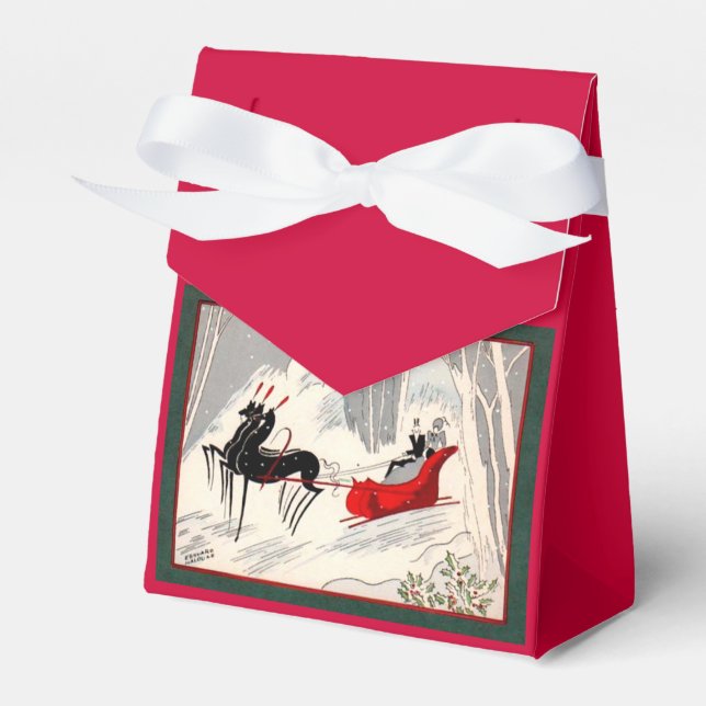 Caja Para Regalos Art Deco Sleigh Ride (Front Side)