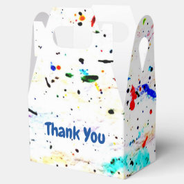 Caja Para Regalos Arte abstracto salpicaduras y manchas de pintura
