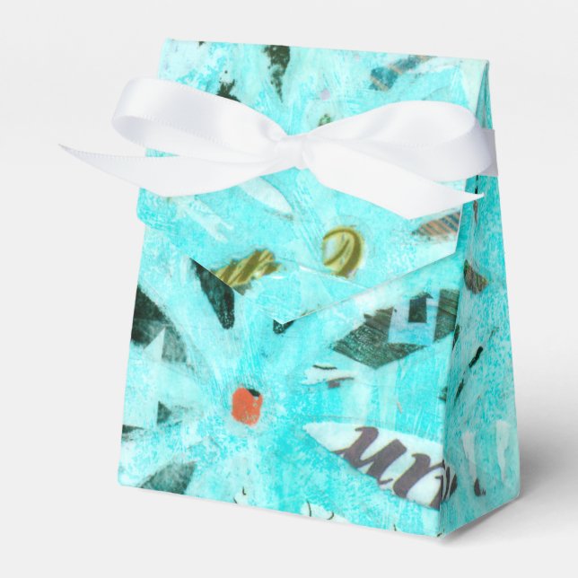 Caja Para Regalos Arte Daisy de medios mixtos (Front Side)