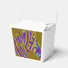 Caja Para Regalos Arte de cebra morada