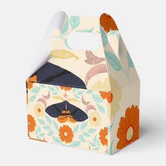 Caja Para Regalos Arte de patrón de polilla Cottagecore | Diseño flo