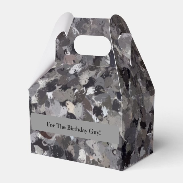 Caja Para Regalos Arte de Rock contra la cascada de Skogafoss en Isl (Front Side)