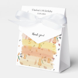 Caja Para Regalos Arte en acuarela con patrón de pera lindo