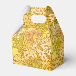 Caja Para Regalos Arte flor de lirio Alfonse Mucha Nouveau