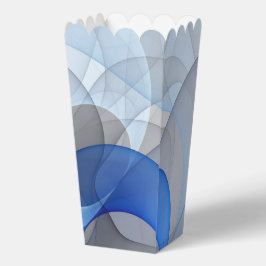 Caja Para Regalos Arte gráfico fractal abstracto azul gris moderno