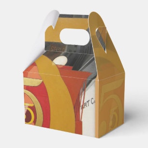 Caja Para Regalos Arte moderno Cubista Demuth Figura 5 en Oro