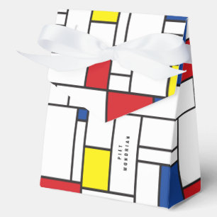 Caja Para Regalos Arte Moderno De Stijl Geométrico Minimalista Mondr