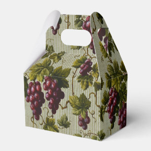 Caja Para Regalos Arte rústico de viñedo de vid en estilo francés de