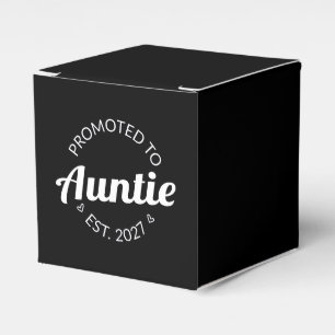 Caja Para Regalos Ascendida a Tía Est 2027 Nueva Tía