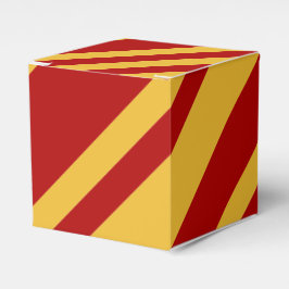 Caja Para Regalos Asistente rojo y oro clásico