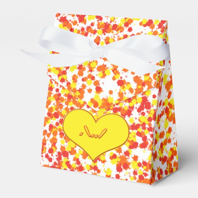 Caja Para Regalos ASL-I Love You with Heart de Shirley Taylor (Front Side)