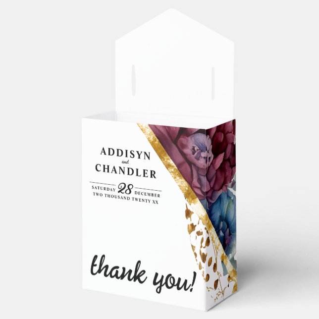 Caja Para Regalos Asombroso Boda de Peony con un toque de joyas (Abierto)