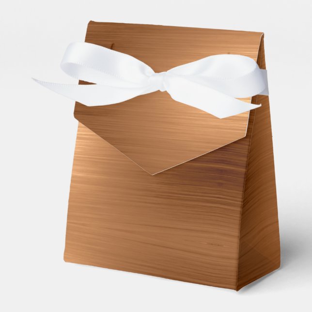 Caja Para Regalos Aspecto de cobre cepillado (Front Side)