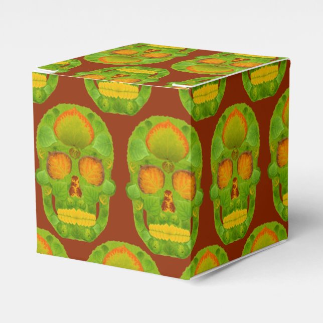 Caja Para Regalos Aspen Leaf Skull 10 (Costado Anverso)