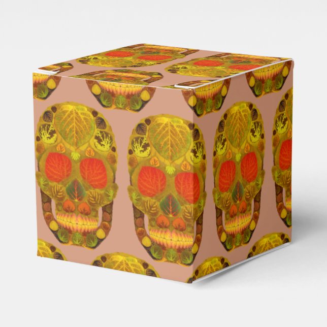 Caja Para Regalos Aspen Leaf Skull 12 (Costado Anverso)
