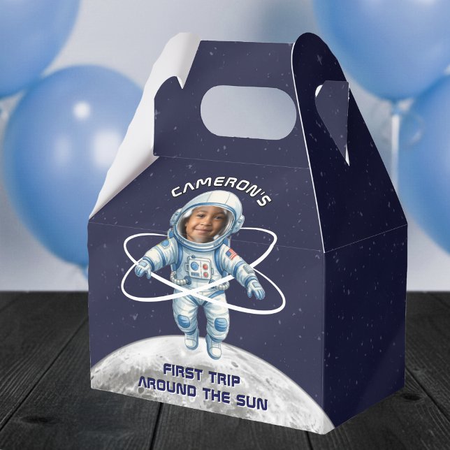 Caja Para Regalos Astronaut Birthday Party 1st Trip Around the Sun (Subido por el creador)