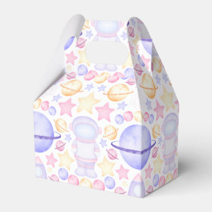 Caja Para Regalos Astronautas del espacio acuático color rosa lindo