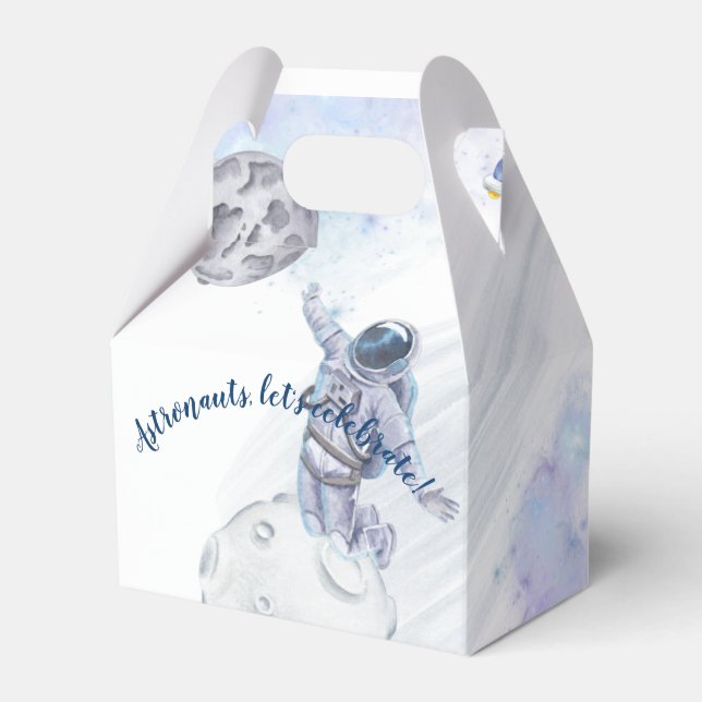 Caja Para Regalos Astronautas y celebraciones espaciales favorecen l (Front Side)