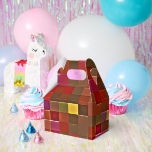 Caja Para Regalos "Asunto de Cuadros" (gable/ grande)