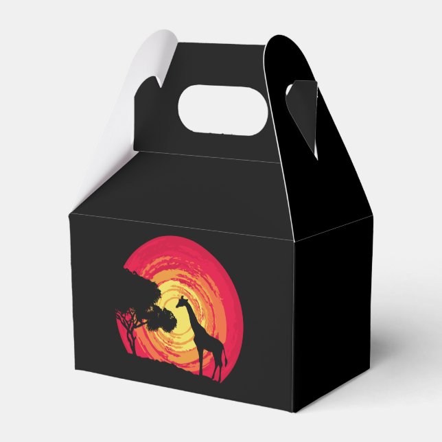 Caja Para Regalos Atardecer de África (Reverso)