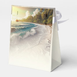 Caja Para Regalos Atardecer en la playa paradisíaca boda en la costa