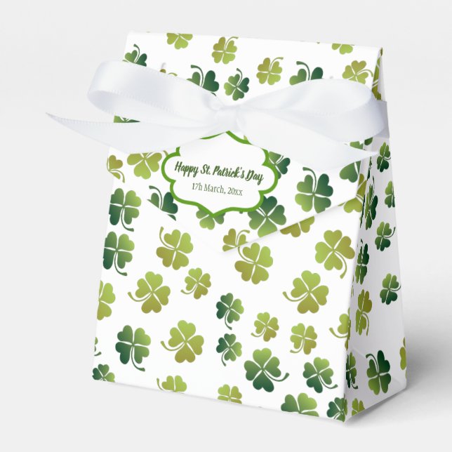 Caja Para Regalos Atracciones afortunadas para el Día de San Patrici (Front Side)
