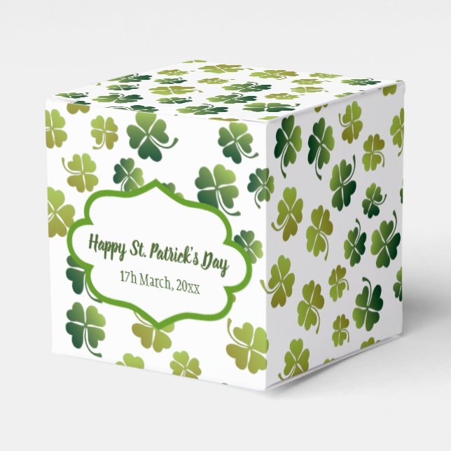 Caja Para Regalos Atracciones afortunadas para el Día de San Patrici (Costado Anverso)