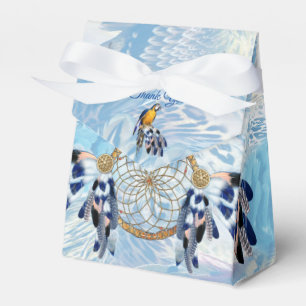 Caja Para Regalos Atrapasueños Azul Exótico Boda