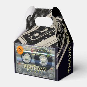 Caja Para Regalos Audiotape Retro T2 50 cumpleaños Gracias FB