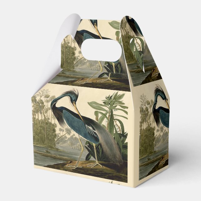Caja Para Regalos Audubon Louisiana Heron Birds America Art (Front Side)