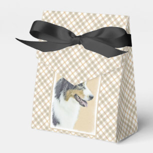 Caja Para Regalos Australian Shepherd Painting - Original Dog Art